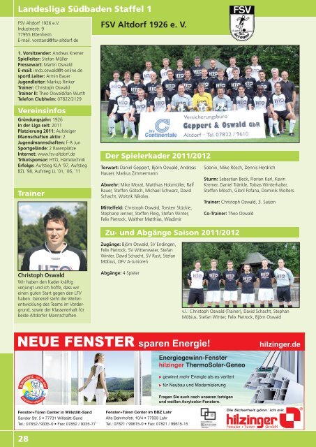 Kicker der Ortenau Sommer 2011/2012