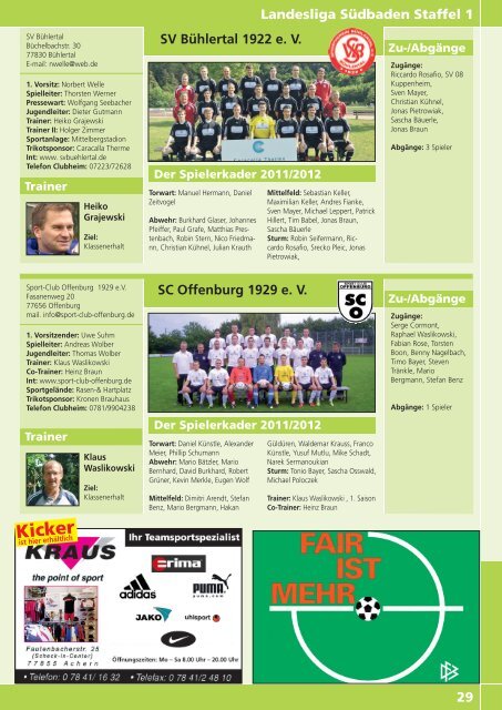 Kicker der Ortenau Sommer 2011/2012