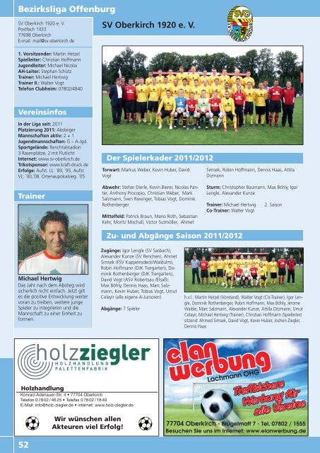 Kicker der Ortenau Sommer 2011/2012