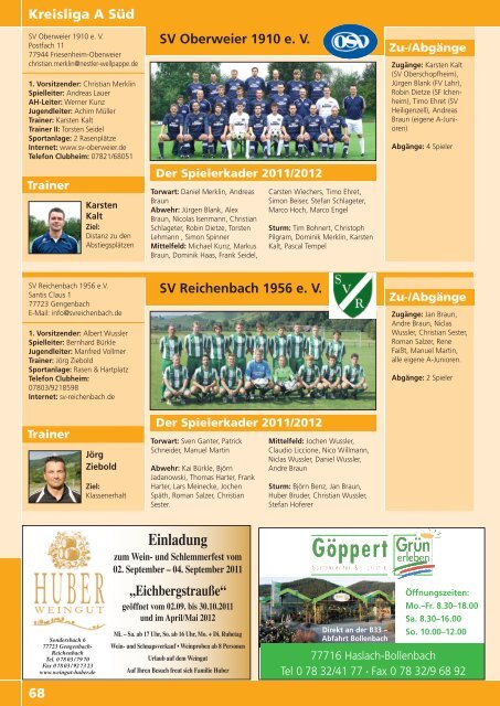 Kicker der Ortenau Sommer 2011/2012