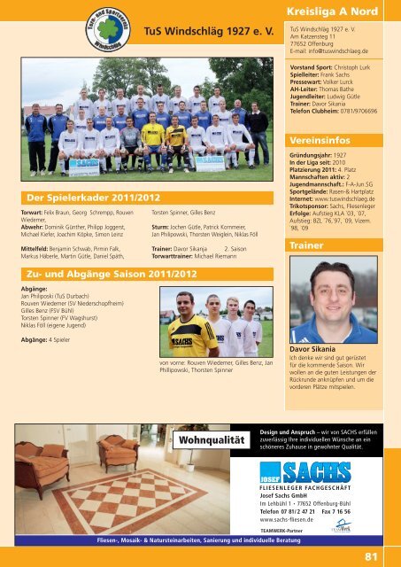 Kicker der Ortenau Sommer 2011/2012