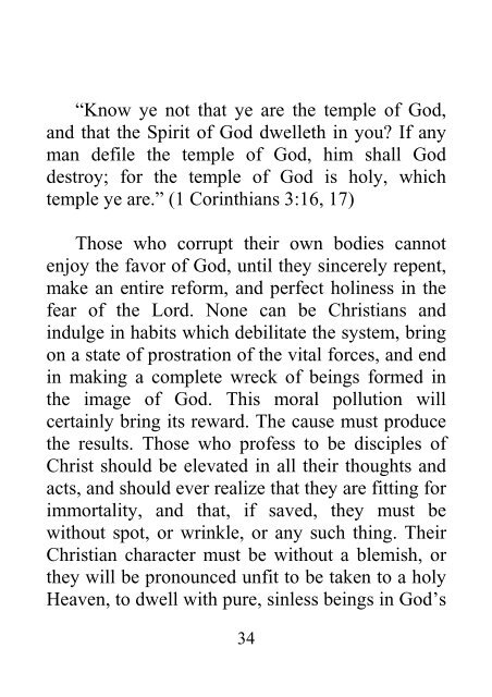 A Solemn Appeal - Ellen G. White