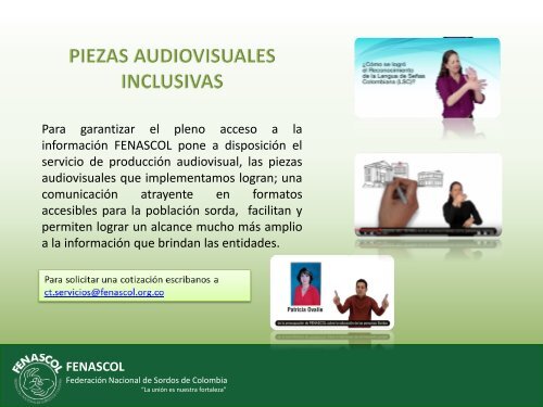 PORTAFOLIO DE SERVICIOS. ASESORA