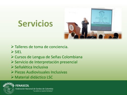 PORTAFOLIO DE SERVICIOS. ASESORA