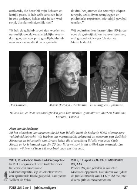 FORE 2012 25-jarig jubileum