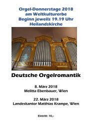 Orgel-Donnerstag