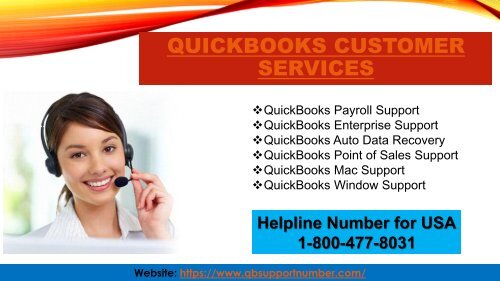 QuickBooks Customer Service and Support Number +1-800-477-8031