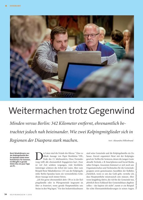 Kolpingmagazin 1-2018