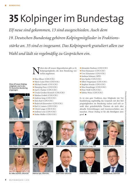 Kolpingmagazin 1-2018