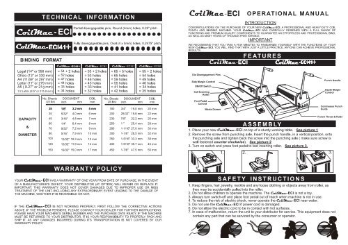 CoilMac-ECI Plus Akiles Coil Binding Machine - PrintFinish.com