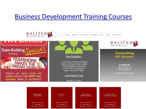 Business Development Training Courses