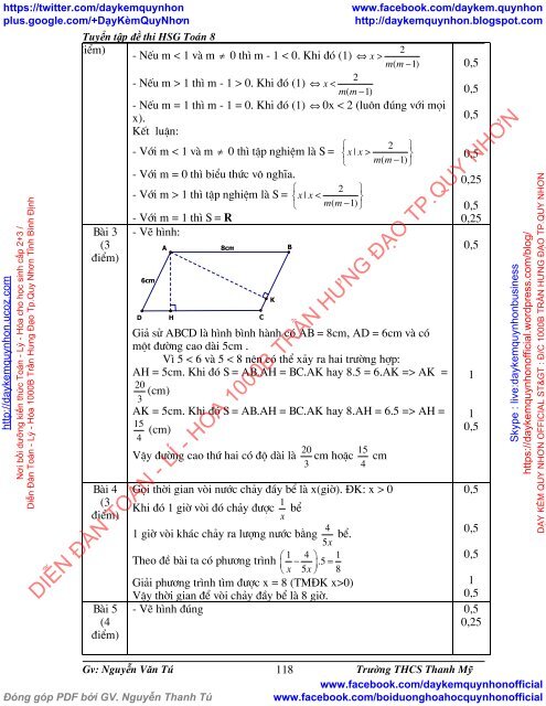 [ COMBO ] BỒI DƯỠNG TOÁN 8 NÂNG CAO VÀ PHÁT TRIỂN (VŨ HỮU BÌNH-NXBGD) & TUYỂN TẬP ĐỀ THI HSG TOÁN 8 (NGUYỄN VĂN TÚ-THCS THANH MỸ)