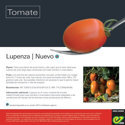 Leaflet Lupenza 2018