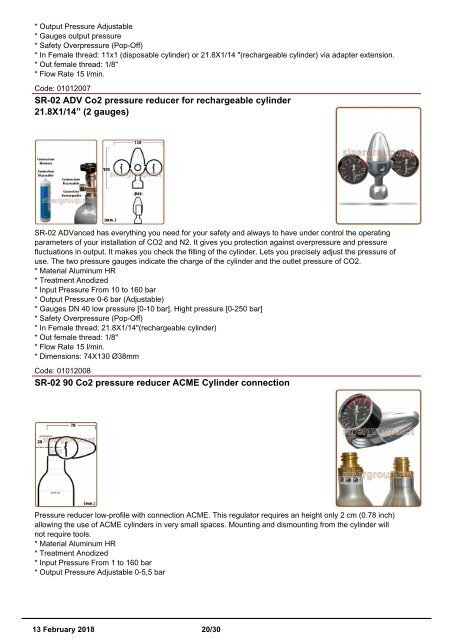 Installation accessories catalogue