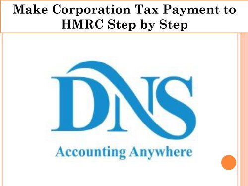Make Corporation Tax Payment to HMRC Step by Step