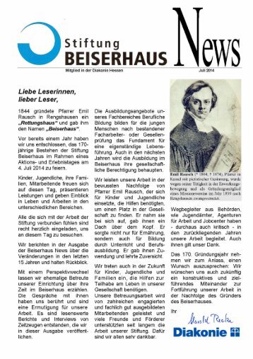 Beiserhaus News 2014