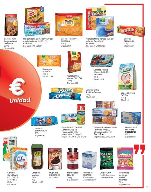 Carrefour todo 1€ unidad ofertas hasta 22 de febrero 2018