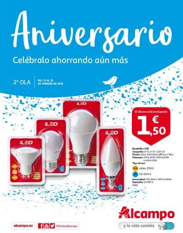 Alcampo Aniversario 2ª OLA ofertas hasta 25 de febrero 2018