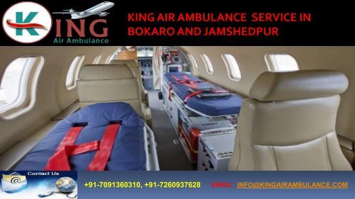 king air ambulance service in bokaro and jamshedpur