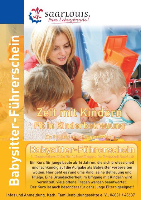 Plakat Babysitter-Führerschein 2014