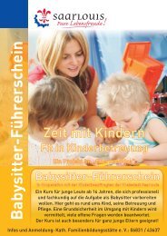 Plakat Babysitter-Führerschein 2014