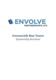 Envolve Greenwich Bus Tours Sponsorship Brochure