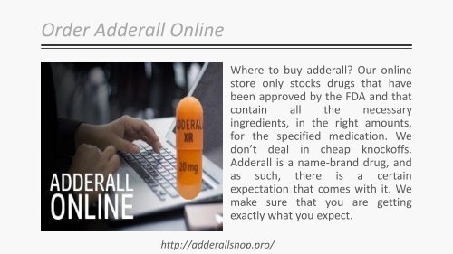 Order Buy Adderall Online in and Get free Delivery