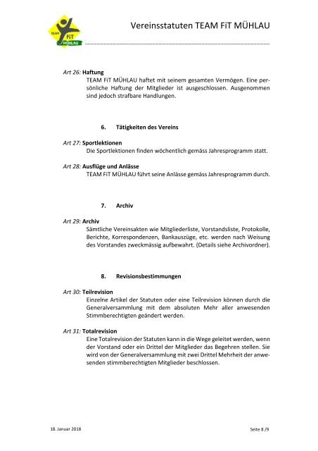 Vereinsstatuten TEAM FiT MÜHLAU_pdf Heft