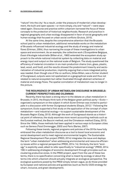 DESIGNING TERRITORIAL METABOLISM