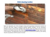 Brick cleaning London