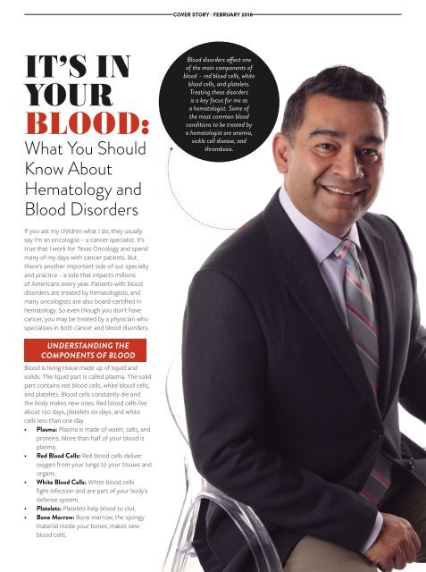 Healthy RGV Issue 111- It's in Your Blood, What You Should Know About Hematology and Blood Disorders