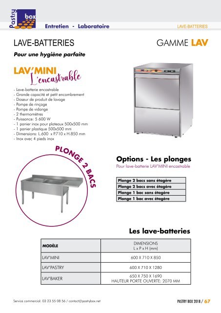 Catalogue 2018 PASTRY BOX 