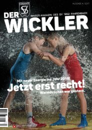 Vereinsmagazin - Der Wickler 4. Ausgabe 2017