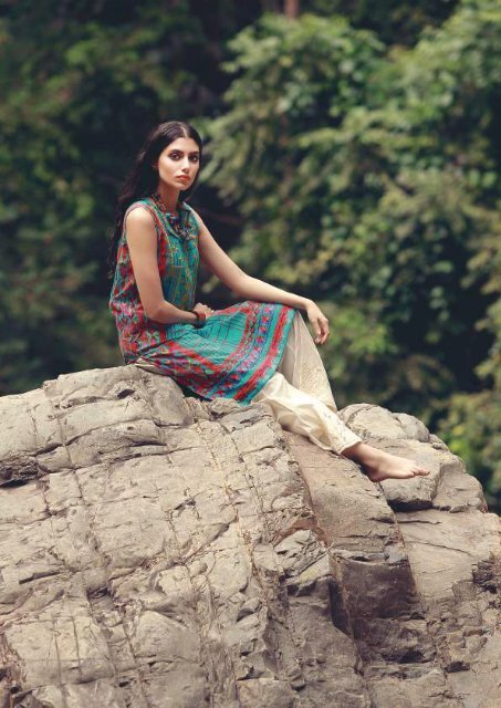 Khaadi Unstitched Spring 2018 - Tropical Escape