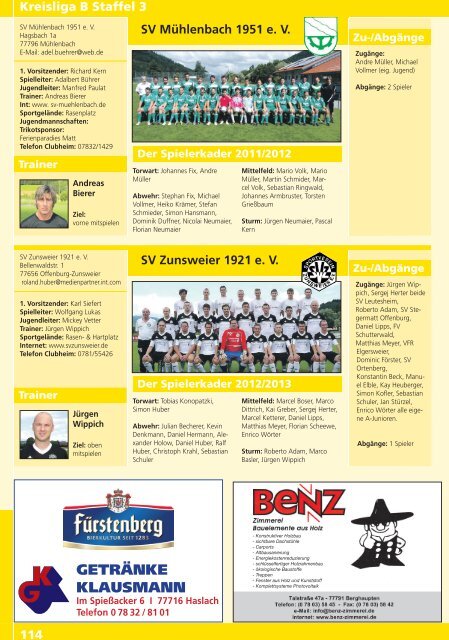 Kicker der Ortenau Sommer 2012/2013