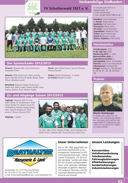 Kicker der Ortenau Sommer 2012/2013