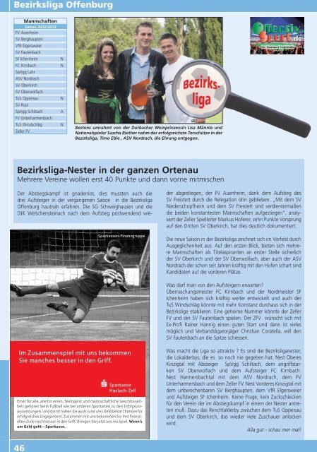 Kicker der Ortenau Sommer 2012/2013