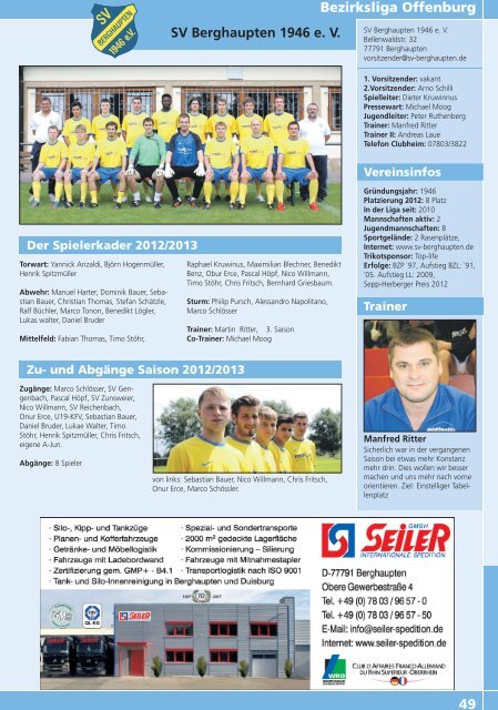 Kicker der Ortenau Sommer 2012/2013