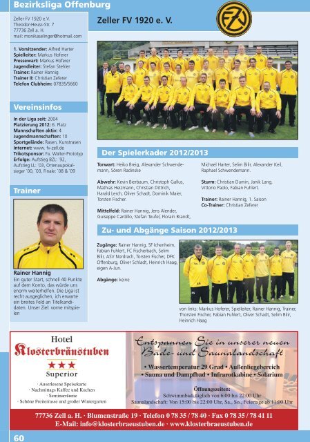 Kicker der Ortenau Sommer 2012/2013