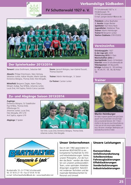 Kicker der Ortenau Sommer 2013/2014