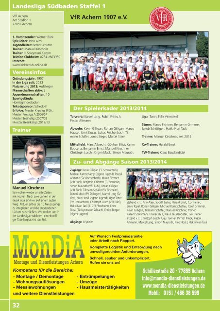 Kicker der Ortenau Sommer 2013/2014