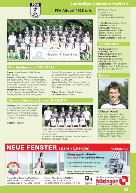 Kicker der Ortenau Sommer 2013/2014