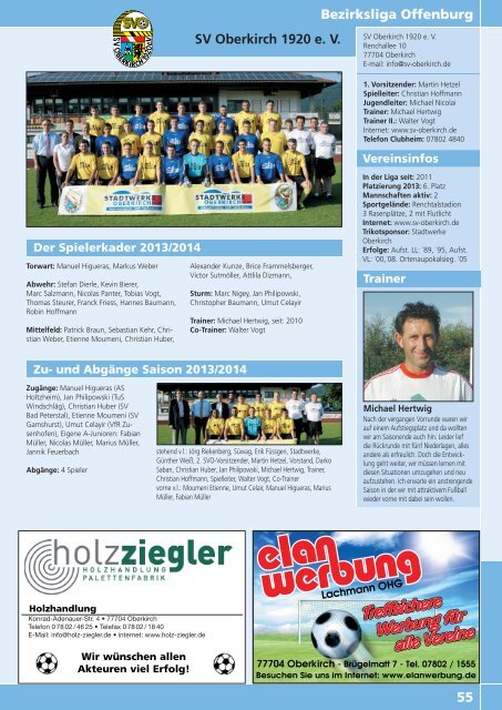 Kicker der Ortenau Sommer 2013/2014