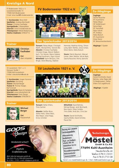 Kicker der Ortenau Sommer 2013/2014