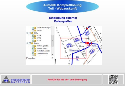 AutoGIS - Das GIS für Ver- und Entsorgungsunternehmen mit BricsCAD