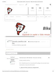 Estudio científico del Peo - Zona Humor - Bikemontt Ciclismo al Sur del Mundo