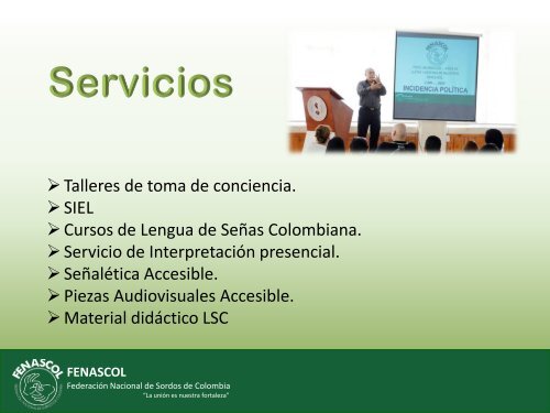 PORTAFOLIO DE SERVICIOS. ASESORA 2018