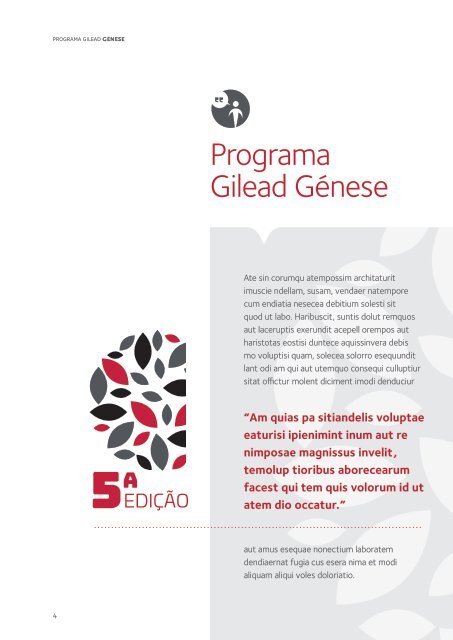 Programa Gilead Genese - Projetos 2016 v2