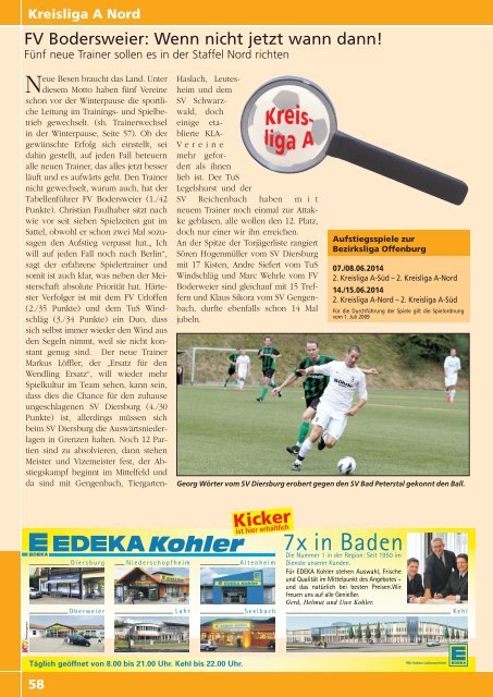 Kicker der Ortenau Winter 2013/2014