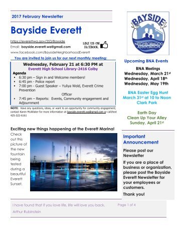 2018 Feb Bayside Newsl